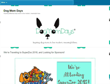 Tablet Screenshot of dogmomdays.com